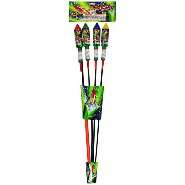 Firework Rockets & Missiles Texas Cyclone Rocket 4 Pack